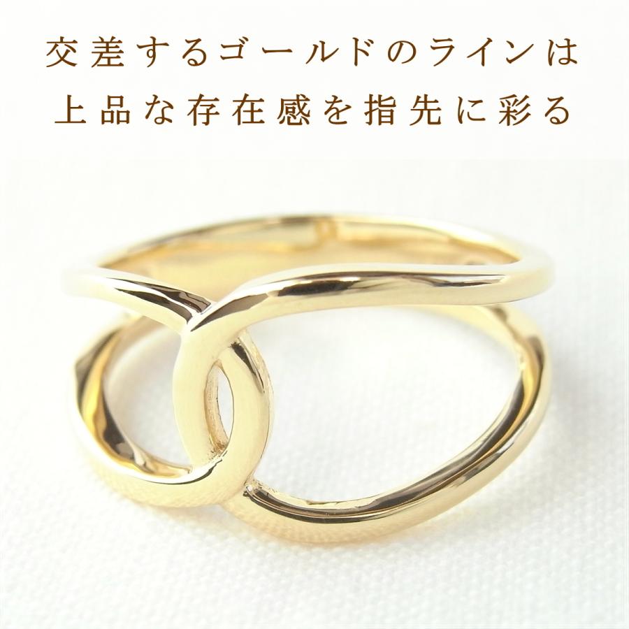 指輪 レディース リング 18金 18k k18 プレゼント 記念日 誕生日 30代 40代 50代 60代 彼女 妻 女性 人差し指 中指 薬指 「アヌ」の画像
