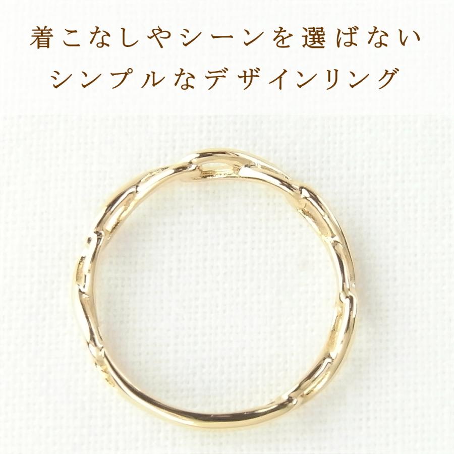 指輪 レディース ピンキーリング 18金 18k k18 プレゼント 記念日 誕生日 30代 40代 50代 60代 彼女 妻 女性 小指 「ヨンナ」の画像