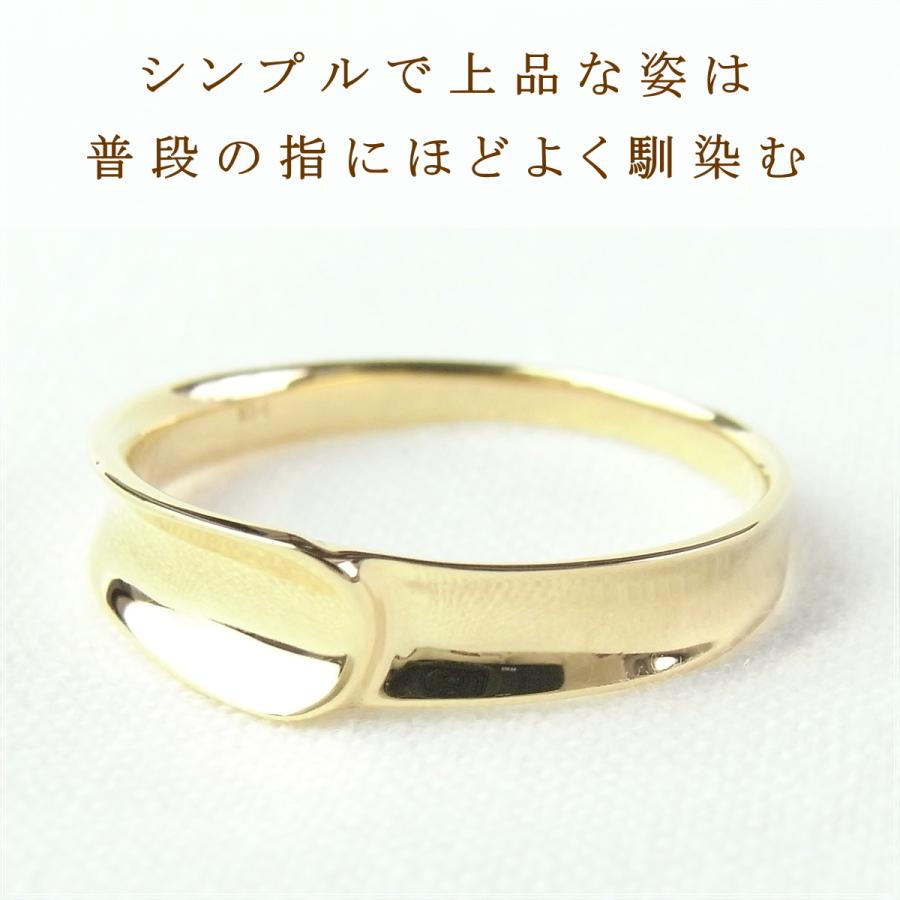 指輪 レディース リング 18金 18k k18 プレゼント 記念日 誕生日 30代 40代 50代 60代 彼女 妻 女性 人差し指 中指 薬指 「ラルゴ」の画像