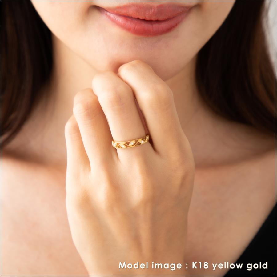 指輪 レディース リング ダイヤモンド 18金 18k k18 プレゼント 記念日 誕生日 30代 40代 50代 60代 彼女 妻 女性 中指 薬指 「ティサ」の画像