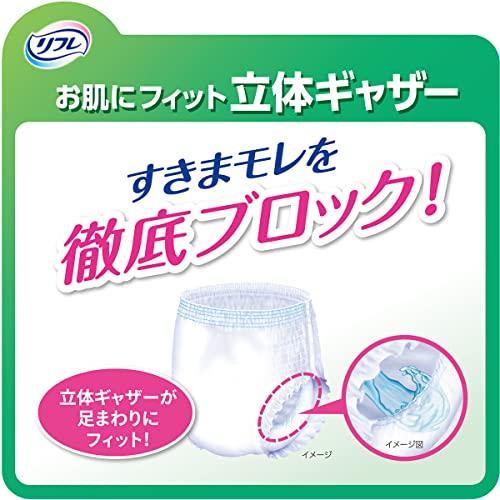 リフレ はくパンツ 軽やかなうす型 2回分吸収 大人 紙おむつ 尿漏れ はきやすい Mサイズ 34枚｜polupolu-shop｜04