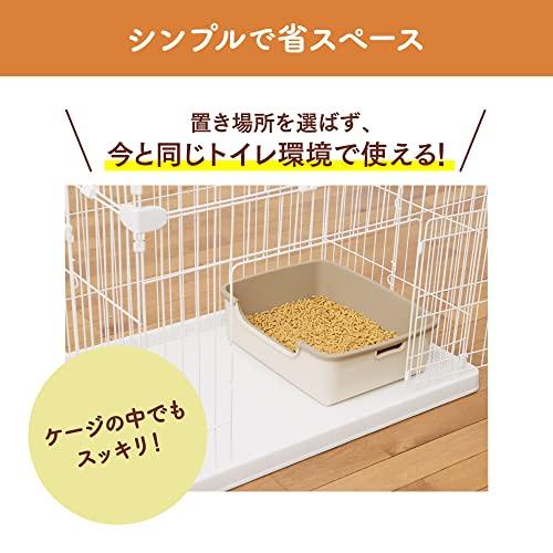 ニャンとも清潔トイレセット [約1か月分チップ・シート付] 猫用トイレ本体 シンプルタイプ ライトベージュ 成猫用｜polupolu-shop｜07