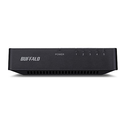 バッファロー BUFFALO 10/100Mbps対応 プラスチック筺体 AC電源 5ポート ブラック スイッチングハブ LSW4-TX-5EP/BK｜polupolu-shop｜02