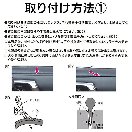 セイワ(SEIWA) 車内用品 モール インテリアスリムモール 4m メタルブルー K390｜polupolu-shop｜08