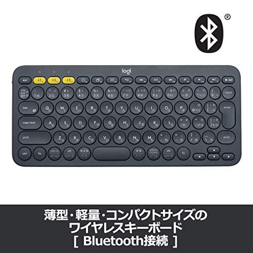 ロジクール ワイヤレスキーボード 無線 キーボード 薄型 小型 K380BK Bluetoothワイヤレス Windows Mac iOS Andro｜polupolu-shop｜02