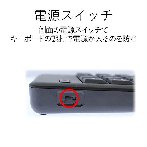エレコム USB-A テンキー ワイヤレス(レシーバー付属) メンブレン 1000万回高耐久 ブラック TK-TDM017BK｜polupolu-shop｜05