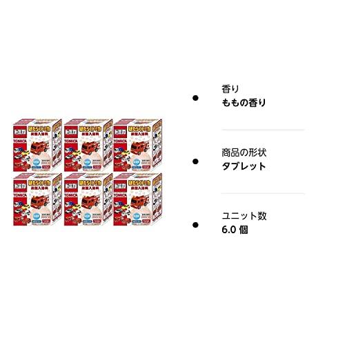 【6個セット】はたらくトミカ 炭酸入浴料 小さなトミカおまけ付き ももの香り｜polupolu-shop｜05