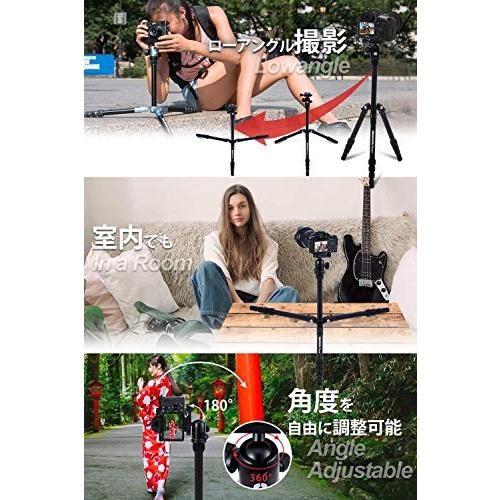 Manfrotto Element 三脚 スモール ブラックカーボン 耐荷重4kg 5段 開脚角度3段階調整 コンパクト 軽量 キャリングケース付属｜polupolu-shop｜05