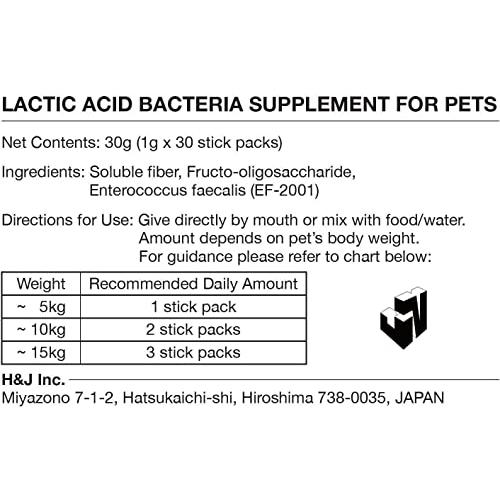 エイチアンドジン (H&JIN) Premium乳酸菌 H&JIN 動物用 30包 ペット用 1g×30包｜polupolu-shop｜06