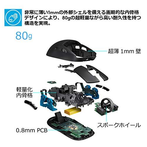 Logicool G Pro Wireless ゲーミングマウス HERO16Kセンサー LIGHTSPEED ワイヤレス LIGHTSYNC RGB｜polupolu-shop｜03