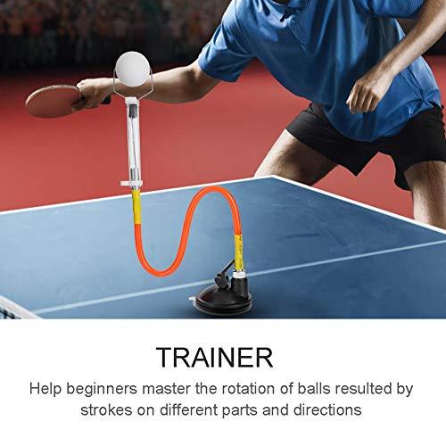 卓球 練習機 訓練ロボット 卓球トレーナーキット 練習用 吸盤 簡単組み立て 卓上 固定 安定性 卓球マシントレーナー｜polupolu-shop｜04