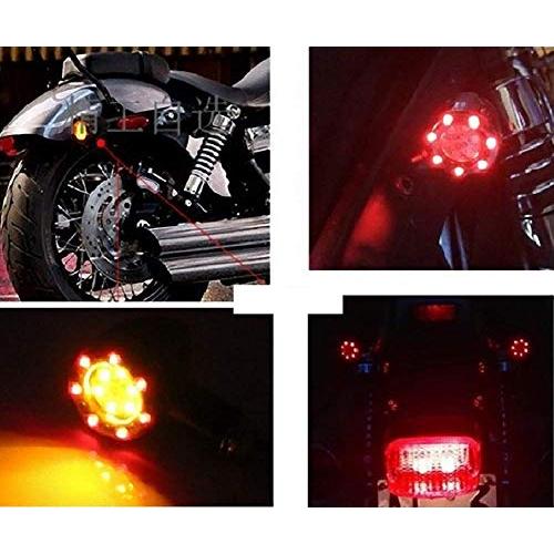 Karun ウィンカー LED 砲弾型 ライト バイク 12V用 前後 左右 黒 4個 セット｜polupolu-shop｜07