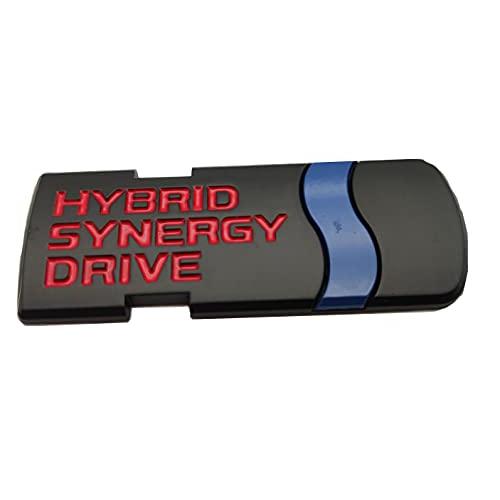 TOYOTA トヨタ HYBRID SYNERGY DRIVE ハイブリッド プレート エンブレム/3D/ステッカー １枚 (ブラック)｜polupolu-shop｜02