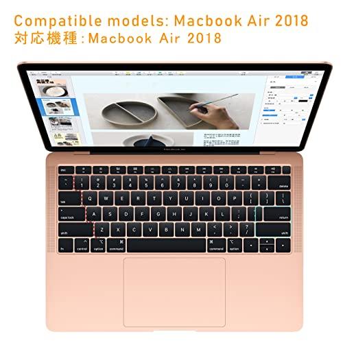 MacBook Air 2018 13インチ キーボードカバー 対応 MacBook Air 2018 A1932 防水防塵カバー 英語(US)配列｜polupolu-shop｜02
