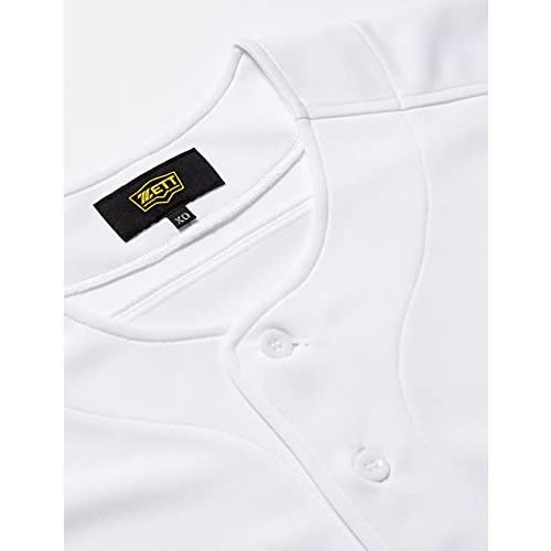ゼット(ZETT) 少年野球 ユニフォーム メカパン ジュニアニットフルオープンシャツ ホワイト(1100) 140 BU2281S｜polupolu-shop｜03