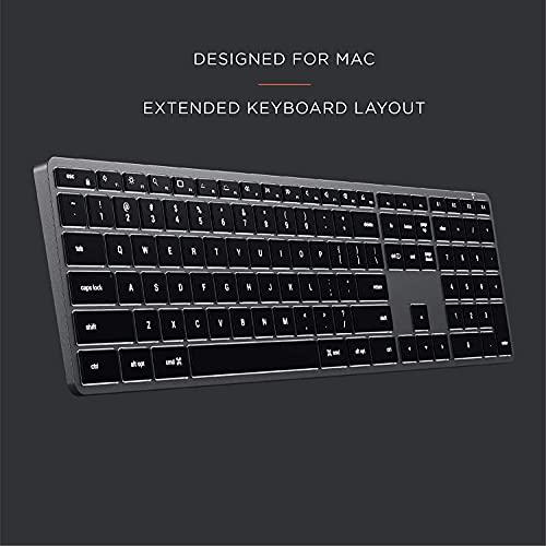 Satechi スリム X3 Bluetooth バックライトキーボード マルチペア (スペースグレイ) (3ゾーン) (iMac, MacBook,｜polupolu-shop｜04