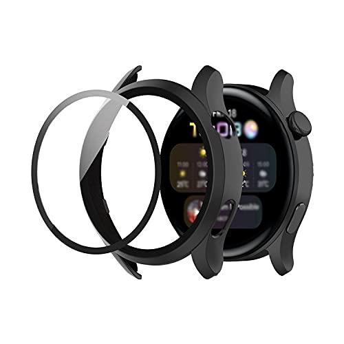 スマートウォッチ保護ケース・Huawei Watch 3用 ケース/カバー プラスチック ハードケース 強化ガラス 液晶保護 ファーウェイウォッチ 3｜polupolu-shop｜04