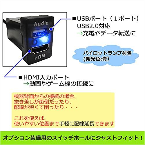 「HDMI」+「USB」延長ケーブル/トヨタ スズキ ダイハツAタイプ/互換品 ac549｜polupolu-shop｜04