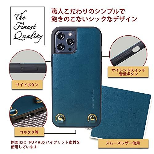 [HANATORA] iPhone ケース イタリアンレザー 本革 ダブルストラップホール ハンドストラップ付属 TGN-13Pro-Orange オ｜polupolu-shop｜02