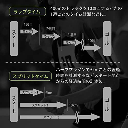 dretec(ドリテック) 防水(IPX7)ストップウォッチ 0.01秒単位で計測 ラップ/スプリット機能 スポーツ 100メモリー カウント タイマ｜polupolu-shop｜05