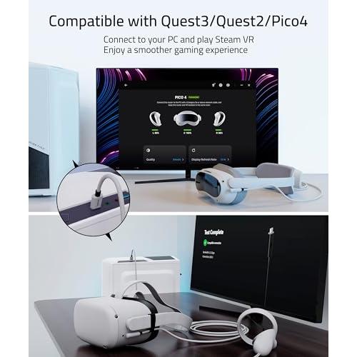 Syntech Link 対応用 ケーブル 6メートル、USB Type C ケーブルに対応でき、Meta/Oculus Quest 3/Quest2｜polupolu-shop｜02