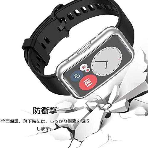 NUPO for HUAWEI WATCH FIT2 ケース スマートウォッチ 全面保護 TPU メッキ 脱着簡単 タッチ感度いい 耐衝撃性 落下防止｜polupolu-shop｜02