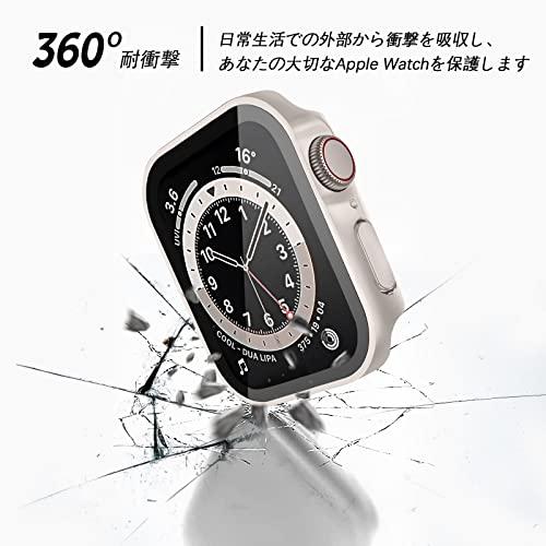 LISAMER 対応 Apple Watch ケース Series 8/SE/7/6/5/4 45mm アップルウォッチ用 ケース 防水 一体型 新デ｜polupolu-shop｜02