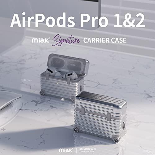 miak AirPods Pro (第2世代/第1世代）ケース カバー キャリーケース [ ハードケース スピーカーホール LED表示対応 ]｜polupolu-shop｜02