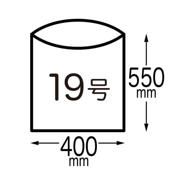 規格袋 19号 40x55cm 0.030mm厚 透明 100枚x20冊x3箱 FC-19-3 食品検査適合 RoHS指定 サンキョウプラテック