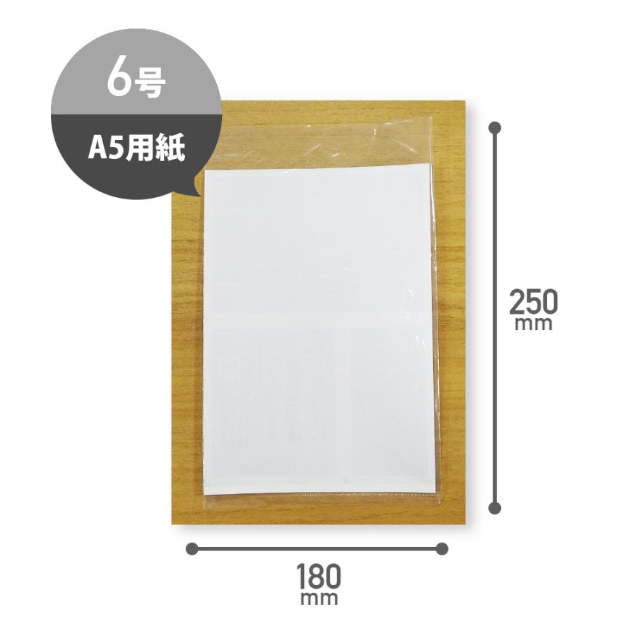 ひも付 規格袋 北海道規格 6号 18x25cm 0.030mm厚 透明 100枚x60冊 FHH-06 食品検査適合 RoHS指定 サンキョウプラテック_2
