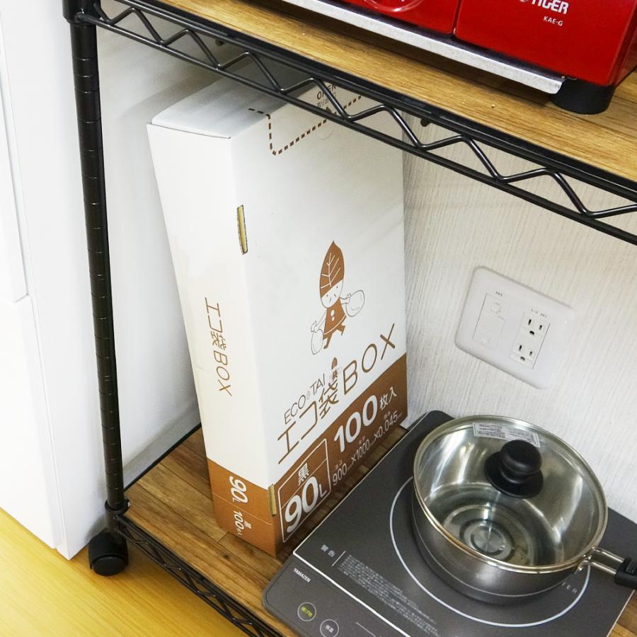 ゴミ袋 箱タイプ 90L 透明 90x100cm 0.040mm厚 100枚x3小箱 HK-930 サンキョウプラテック_3