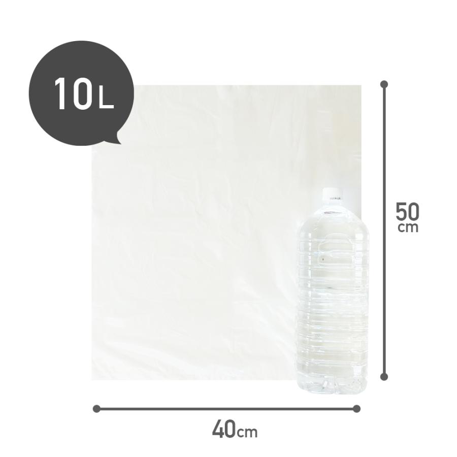 ゴミ袋 10L 半透明 小型 40x50cm 0.010mm厚 50枚x60冊 KN-15 サンキョウプラテック_2