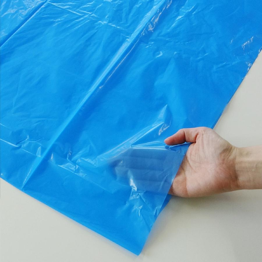 エコ袋　300枚　90L 10枚×30冊　90×100cm　サンキョウプラテック　LMN-91　ブルー　青　 サンキョウプラテック（SANKYO PLATEC） ゴミ袋 90L 青 90x100cm 0.045