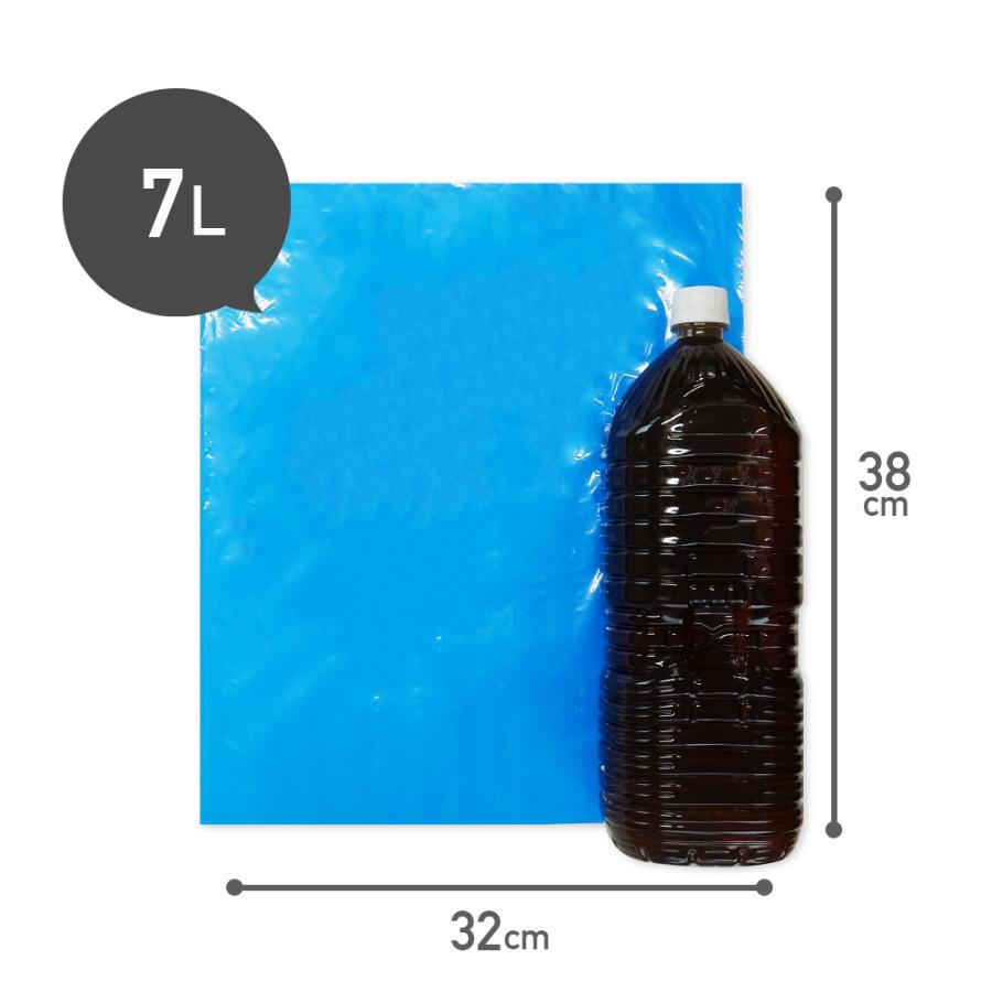 ゴミ袋 7L 青 小型 32x38cm 0.020mm厚 50枚 LN-06bara サンキョウプラテック｜poly-stadium｜03