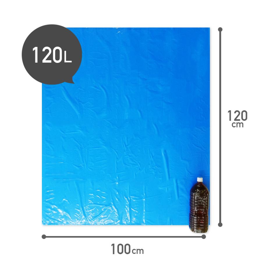 サンキョウプラテック（SANKYO PLATEC） ゴミ袋 120L 青 100x120cm 