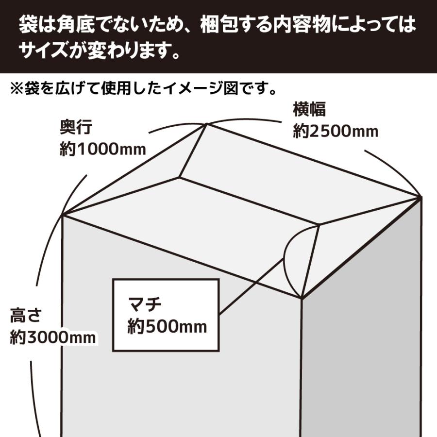 サンキョウプラテック（SANKYO PLATEC） 超大型ポリ袋(マチ付き) 透明