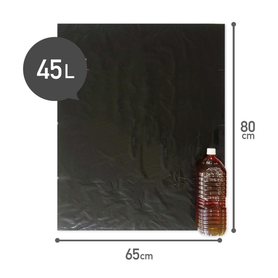 サンキョウプラテック（SANKYO PLATEC） ゴミ袋 45L 黒 65x80cm 0.040