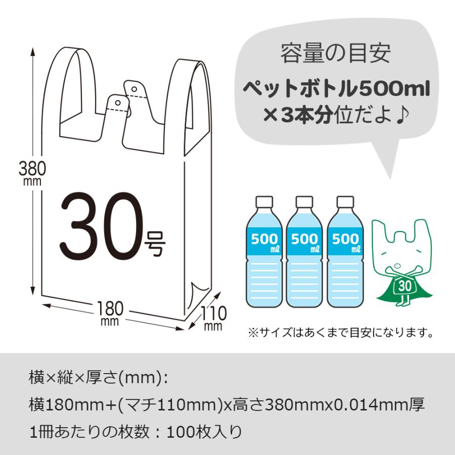 サンキョウプラテック（SANKYO PLATEC） レジ袋 厚手 西日本 30号