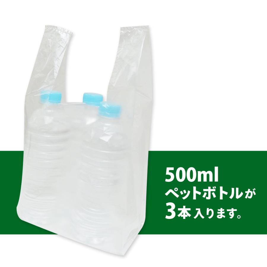 レジ袋 薄手 西日本 30号 (東日本12号) ブロック有 18x38cm マチ11cm 0.011mm厚 半透明 100枚x20冊 RHK-30kobako サンキョウプラテック｜poly-stadium｜04