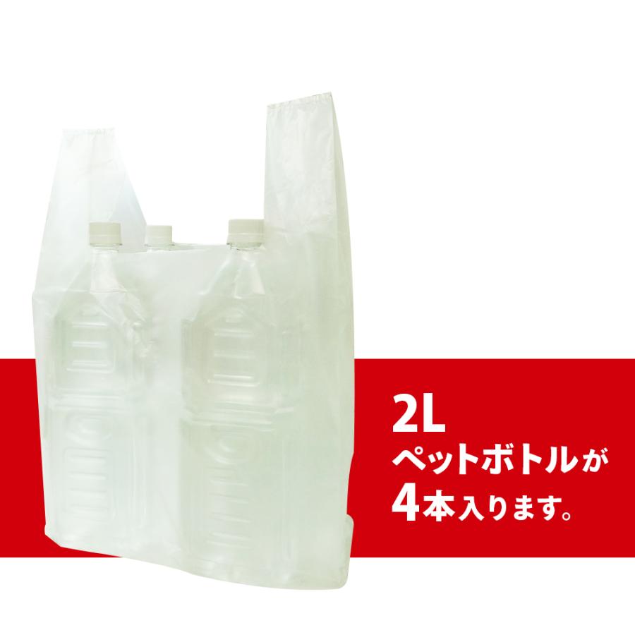 レジ袋 薄手 西日本 45号 (東日本45号) ブロック有 30x53cm マチ14cm 0.016mm厚 半透明 100枚x30冊x3箱 RHK-45-3 サンキョウプラテック｜poly-stadium｜04