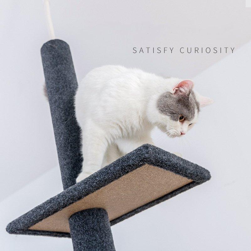 キャットタワー 大型 キャットポスト ジャンプ台 多層 高さ228 Cm 猫用品 組立て式 大型猫用 猫タワー おしゃれ Cw 34a Polycity 通販 Yahoo ショッピング