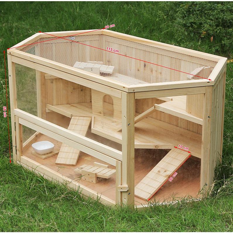 快適 飼育ケージ 大型 小動物ケージ ハムスター ゲージ ハリネズミ となりのトトロ 115 60 58cm 組立式 防腐材 木製 天然杉材 Cw22 Polycity 通販 Yahoo ショッピング