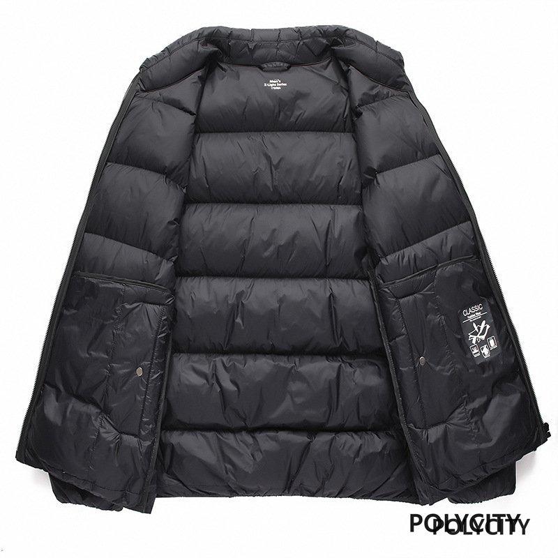 珍しい 暖かい ショート 簡約 立ち襟 85 ホワイトダックダウン 男性 メンズダウンジャケット 秋冬の新作 マッチしやすい ファッション カジュアル コート アウター Headshotsbar Com