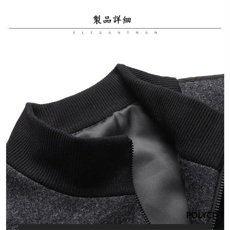 返品不可 秋冬の新作 28 ウール 3色選択可能 ファッション 通勤 カジュアル マッチしやすい 立ち襟 ショート 男性 中高齢 ジャケット メンズダッフルコート コート アウター