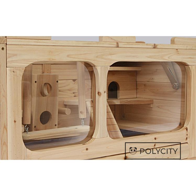 飼育ケージ 大型 小動物ケージ ハムスター ゲージ ハリネズミ ハリネズミ 飼育 組立式 防腐材 天然杉材 初心者にオススメの小動物の飼育ケージ Hy47 Polycity 通販 Yahoo ショッピング