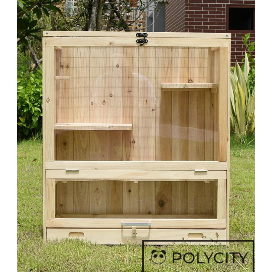 在庫有 特売 人気美品 高品質のハムスターケージ ケージ 小屋 実木 ハムスター リス トトロ 片付けやすい かご ケージ Labelians Fr