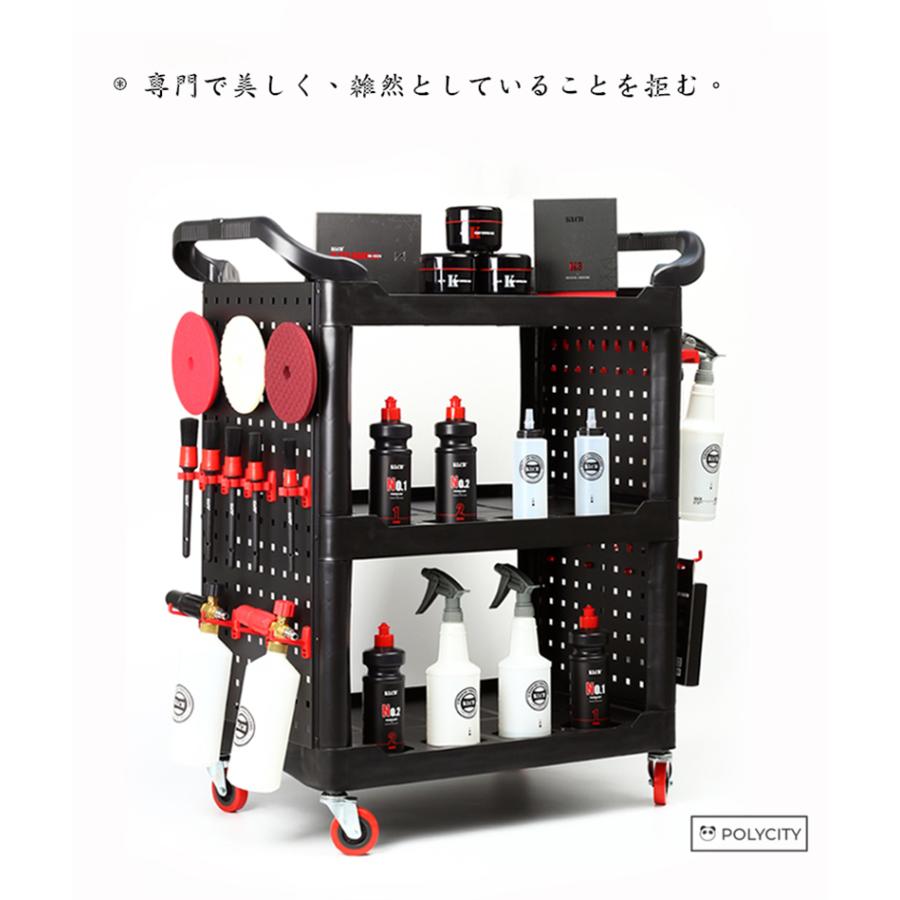 新品未使用 多機能 道具置き台車 洗車場の用品 三階台車 手押し車 道具の収納車 Ite26 Polycity 通販 Yahoo ショッピング