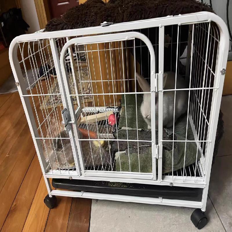 ペット うさぎケージ 小動物ケージ ペットケージ 大きい 飼育ゲージ キャスター 屋根 トレイ付き ケージ 小屋 室内飼い プレイサークル Lcw0262 Polycity 通販 Yahoo ショッピング