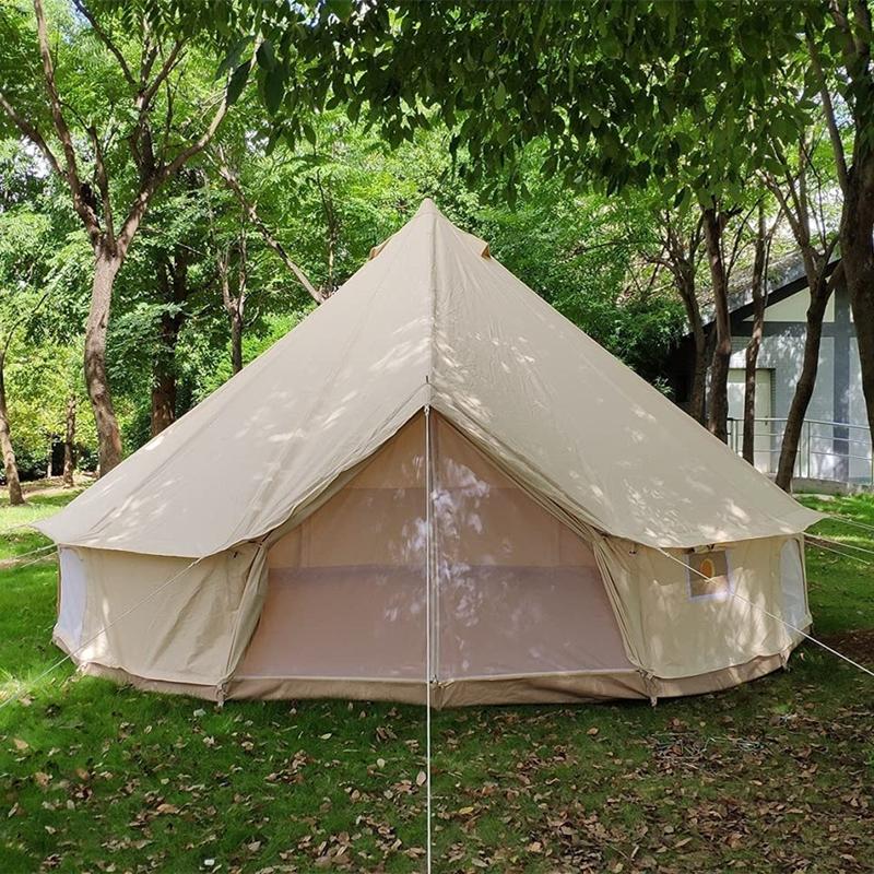 贅沢な防水綿のキャンバスの家族のキャンプテントキャンプ場のホテルのテント 5m