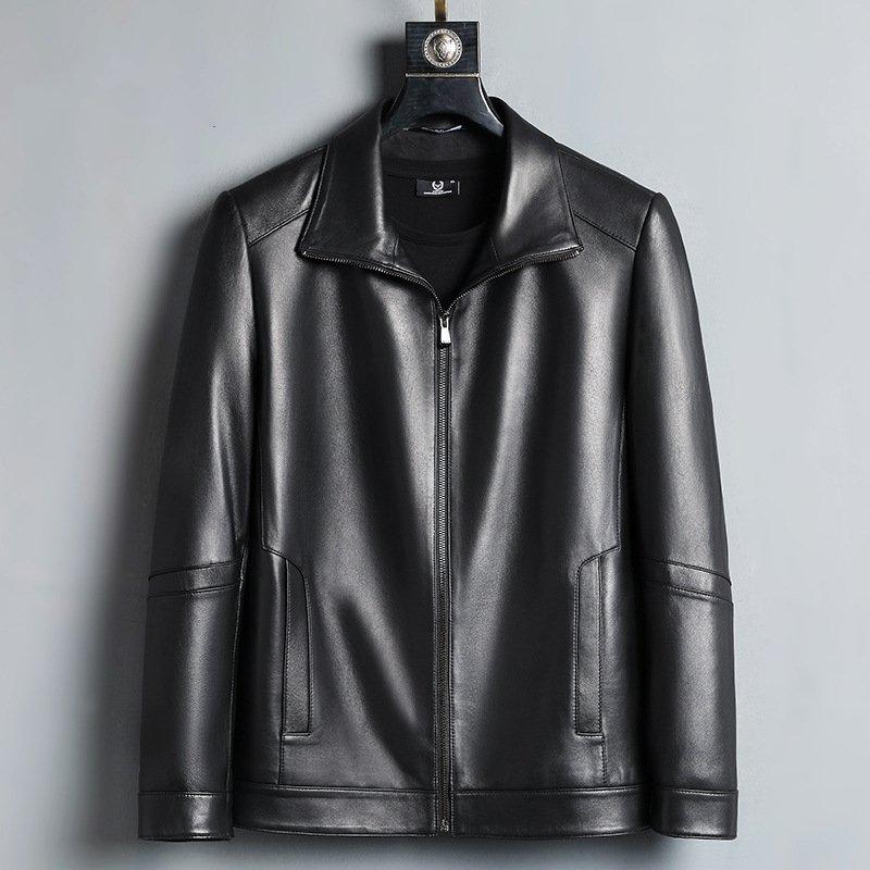 21年新作 メンズ レザージャケット トップの羊の皮 秋 バイクジャケット メンズ レザージャケット トップの羊の皮 秋 バイクジャケット コート 薄手 スマート 折襟 羊革 本革 ライダースジャケット 革ジャケット 春夏秋冬 防風 ジャケット Meorboston Org